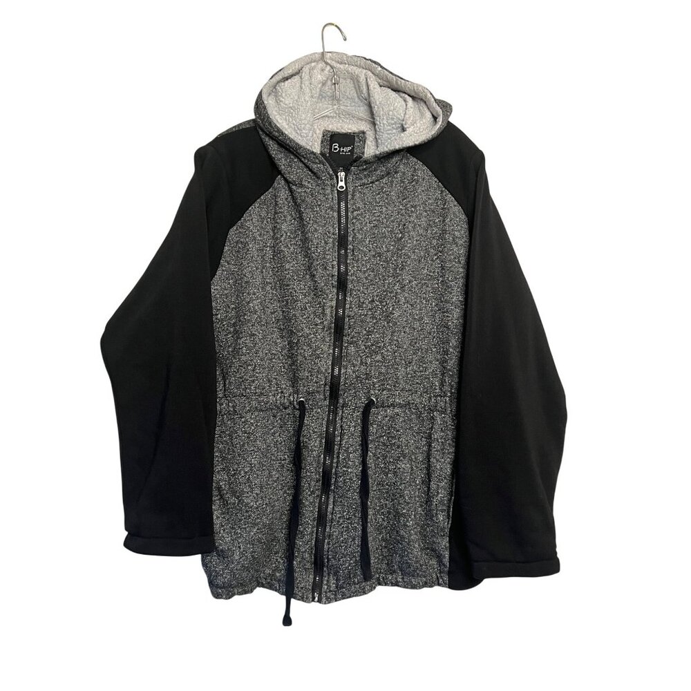 Me Jane Heather Black Hoodie Sweatshirt Fleece Womens3Xl Warm Cozy Comfort